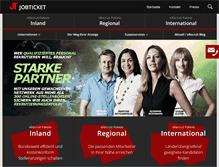 Tablet Screenshot of jobticket.de